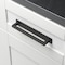 Gliderite Hardware 7-1/4 in. Matte Black Squared Back Plate 6-1/4 in. Center to Center - 7342-160-MB 7342-160-MB-1 - alternate 3